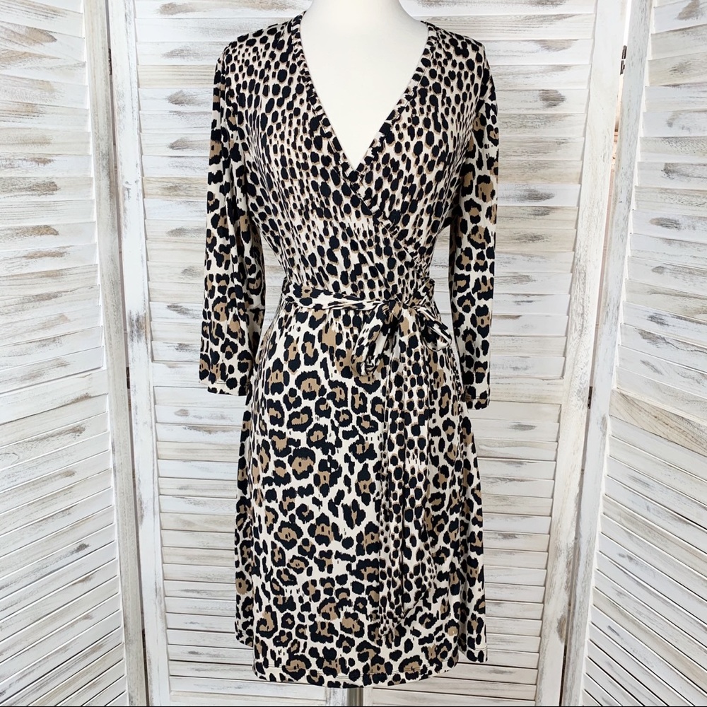 Banana Republic | Leopard Print Wrap Dress